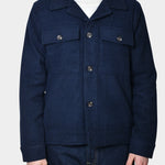 OVERSHIRT POCKETS WOOL/BLEND - Navy - Hugo Sthlm