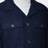 OVERSHIRT POCKETS WOOL/BLEND - Navy - Hugo Sthlm