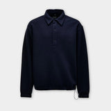 Oakdale Boiled Wool Shirt - Navy