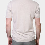 Open Polo Linen Blend - Beige - Hugo Sthlm