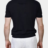Open Polo Linen Blend - Black - Hugo Sthlm