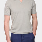 Open Polo Linen Blend - Water Green - Hugo Sthlm