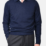 Open Polo Long Sleeve Cash/Blend - Blue - Hugo Sthlm