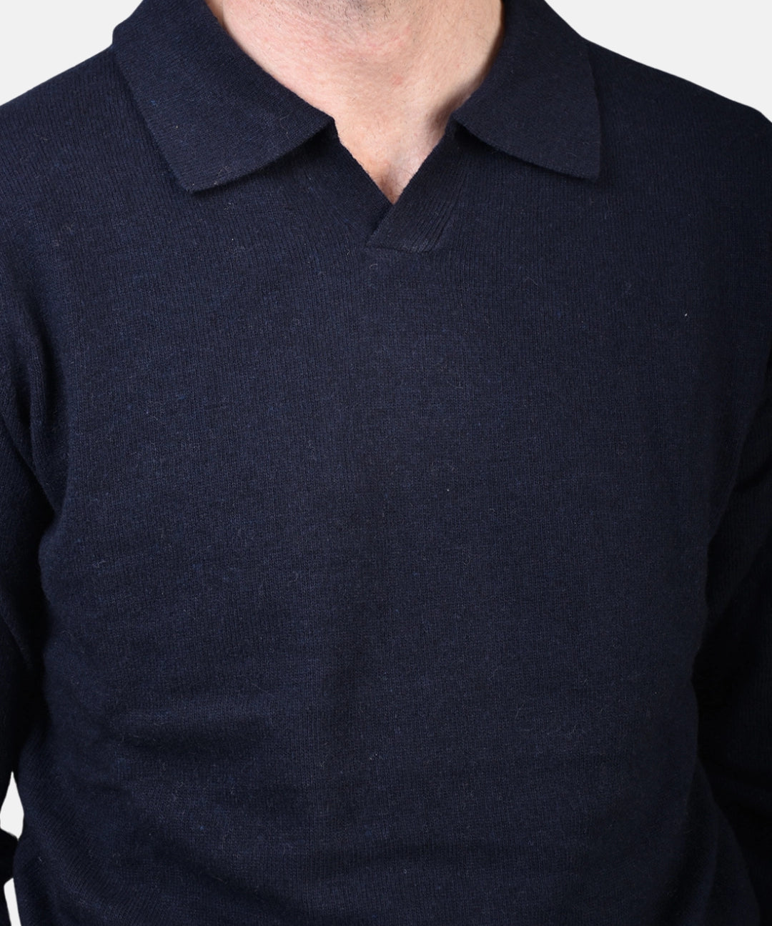 Open Polo Long Sleeve Cash/Blend - Navy - Hugo Sthlm