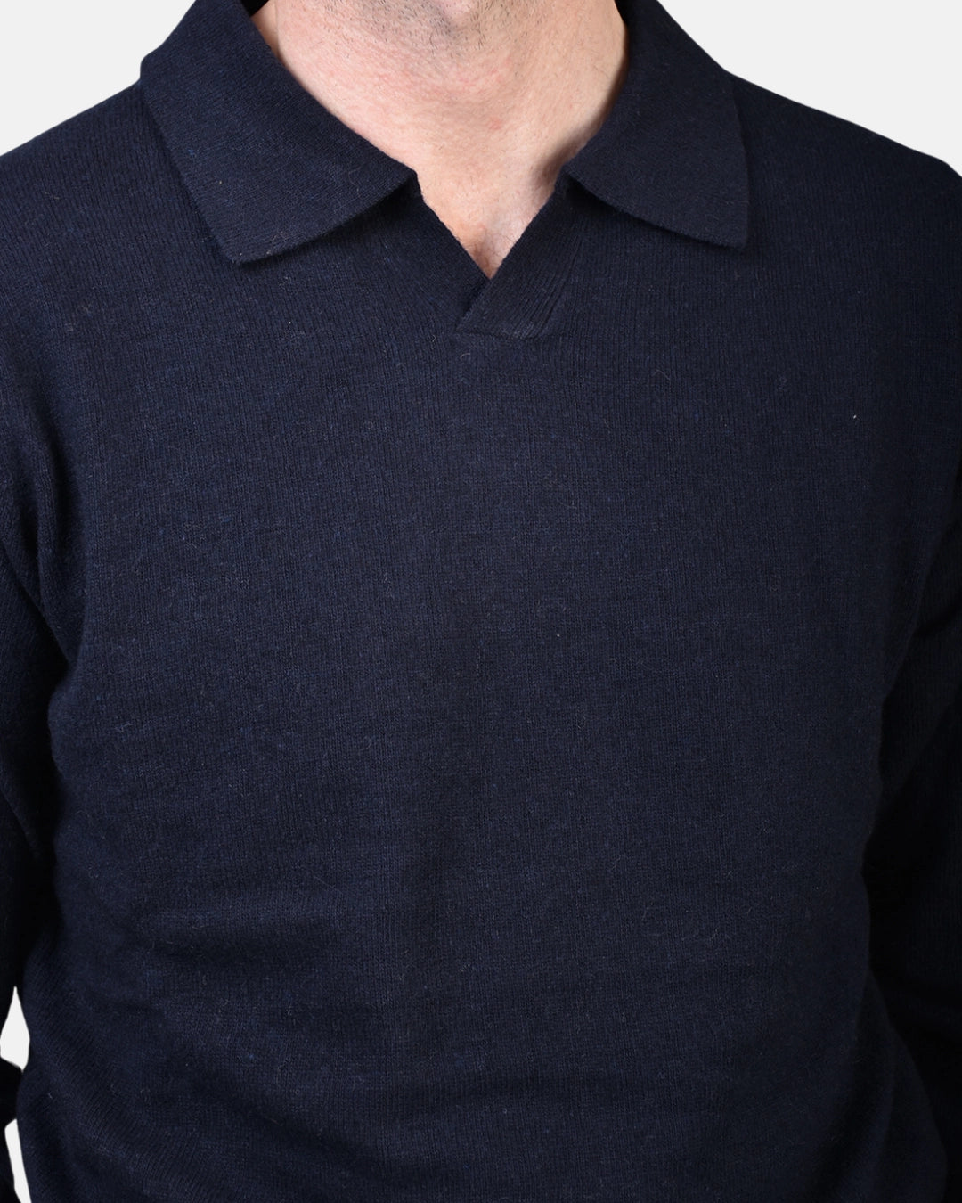 Open Polo Long Sleeve Cash/Blend - Navy - Hugo Sthlm