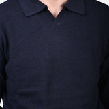 Open Polo Long Sleeve Cash/Blend - Navy - Hugo Sthlm