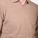 Open Polo Long Sleeve Cash/Blend - Sand - Hugo Sthlm