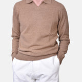 Open Polo Long Sleeve Cash/Blend - Sand - Hugo Sthlm