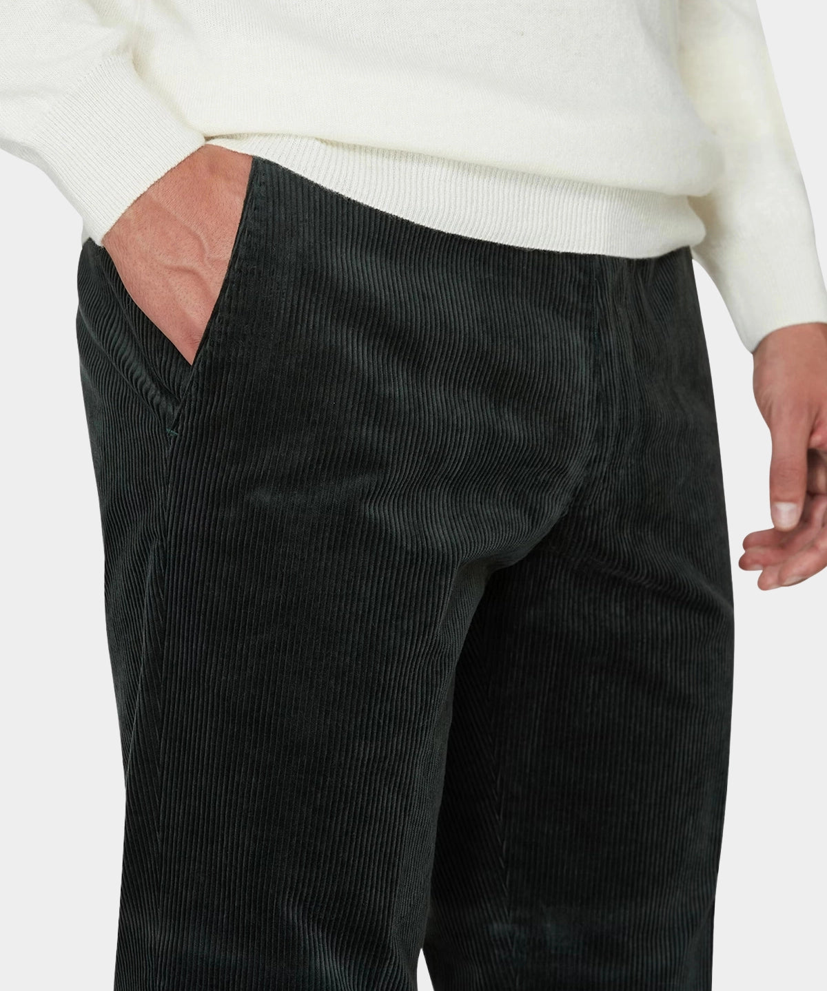 Denz Trouser Corduroy - Green Night - Hugo Sthlm