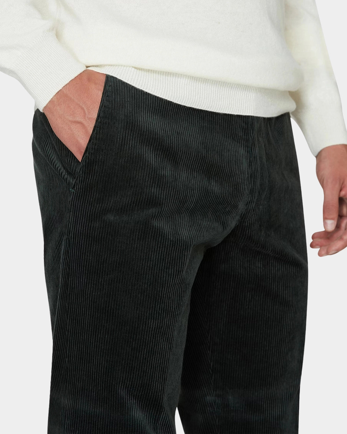Denz Trouser Corduroy - Green Night - Hugo Sthlm