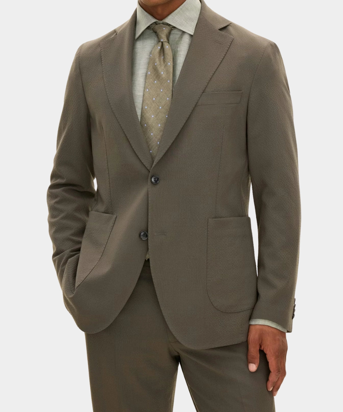 Ferry Patch Soft Blazer - Army Green - Hugo Sthlm