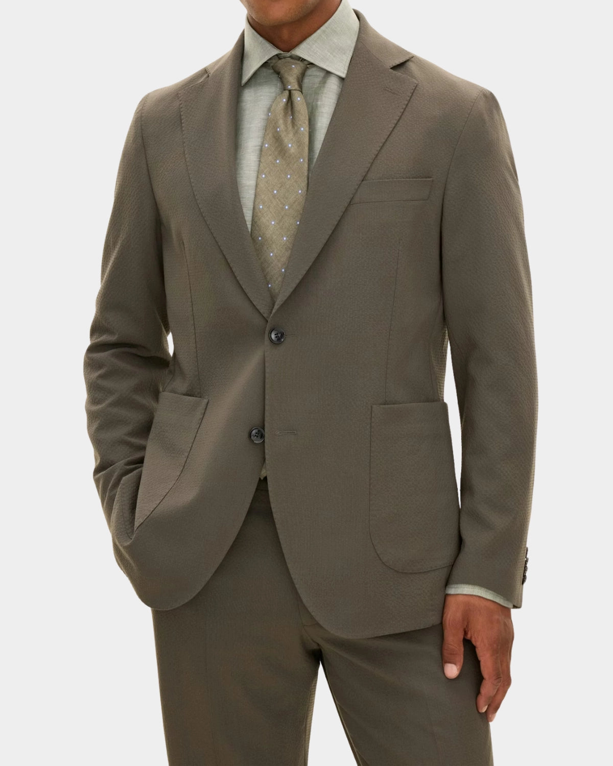 Ferry Patch Soft Blazer - Army Green - Hugo Sthlm