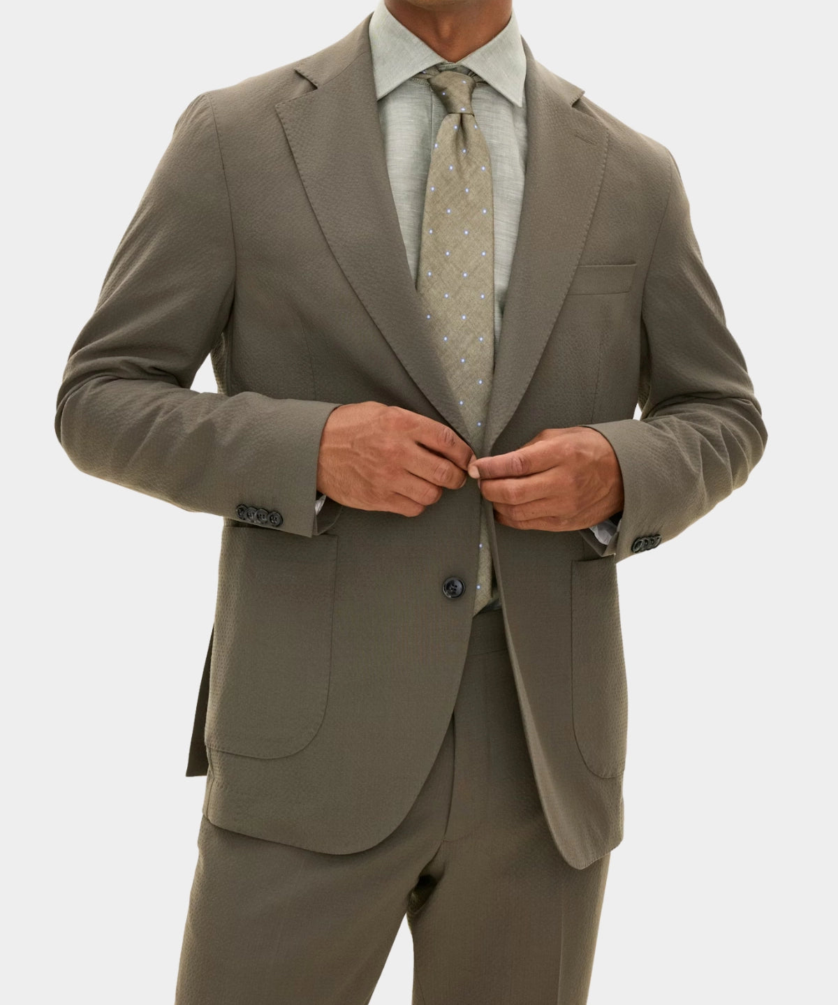 Ferry Patch Soft Blazer - Army Green - Hugo Sthlm