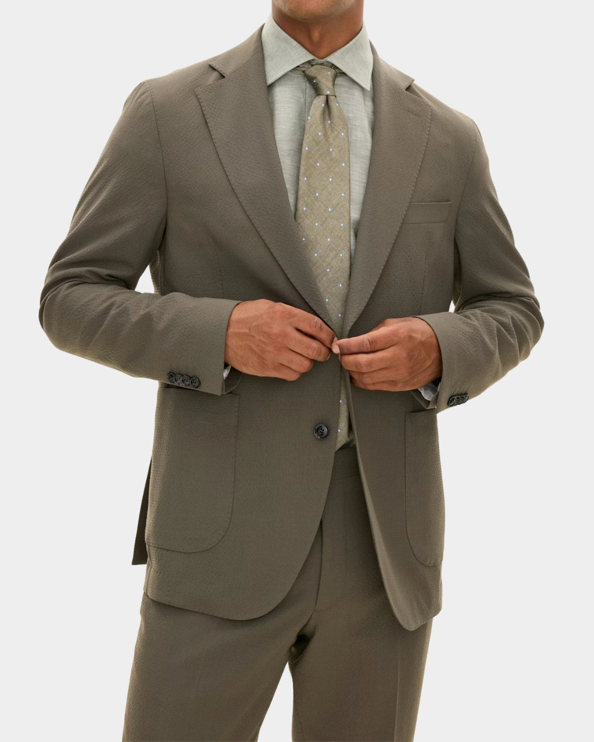 Ferry Patch Soft Blazer - Army Green - Hugo Sthlm