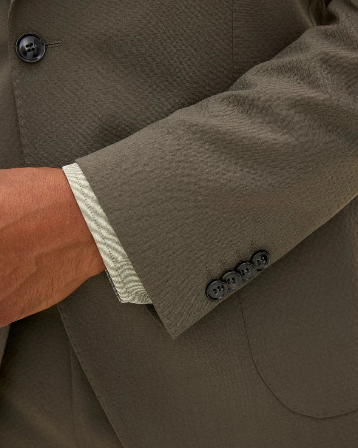 Ferry Patch Soft Blazer - Army Green - Hugo Sthlm