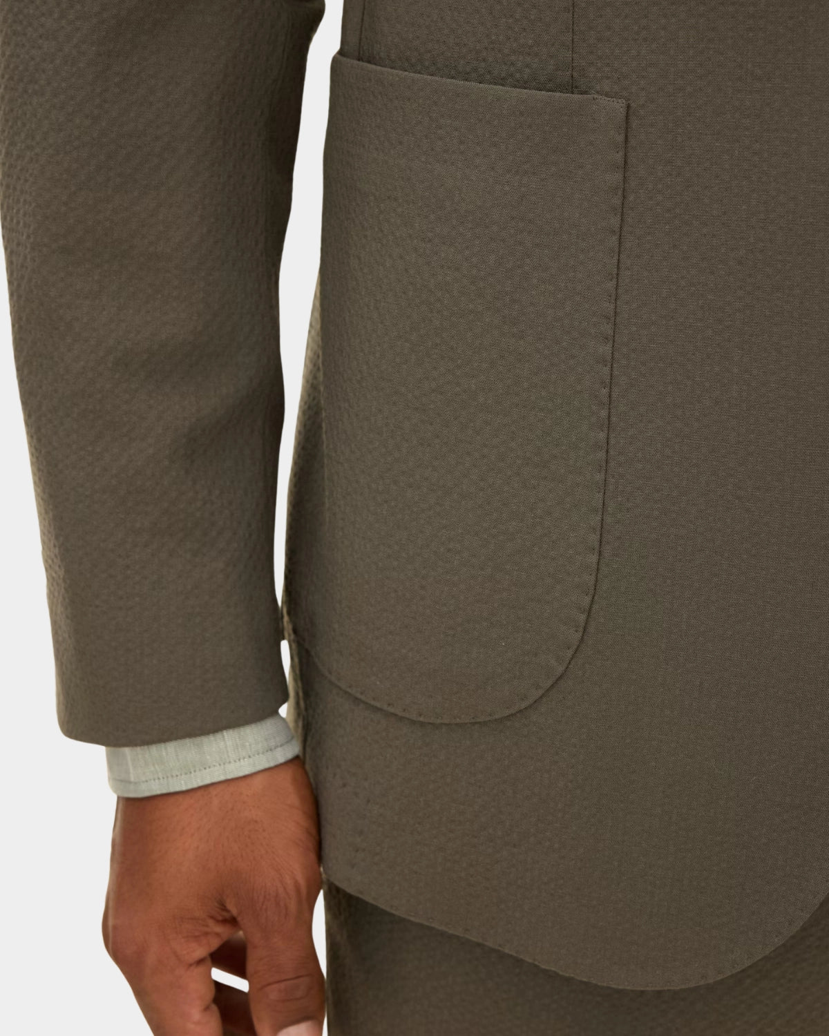 Ferry Patch Soft Blazer - Army Green - Hugo Sthlm