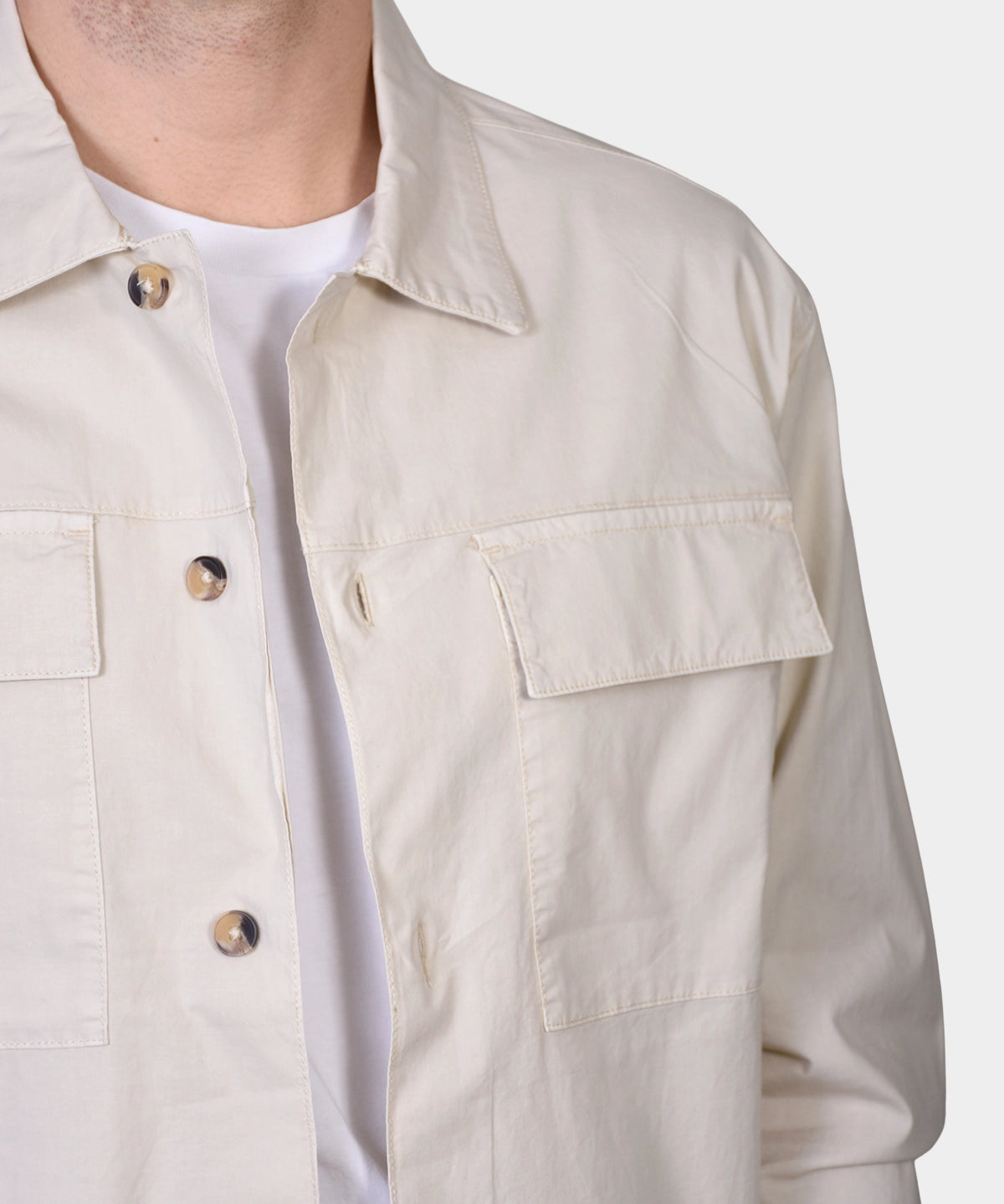Overshirt Cotton - Beige - Hugo Sthlm