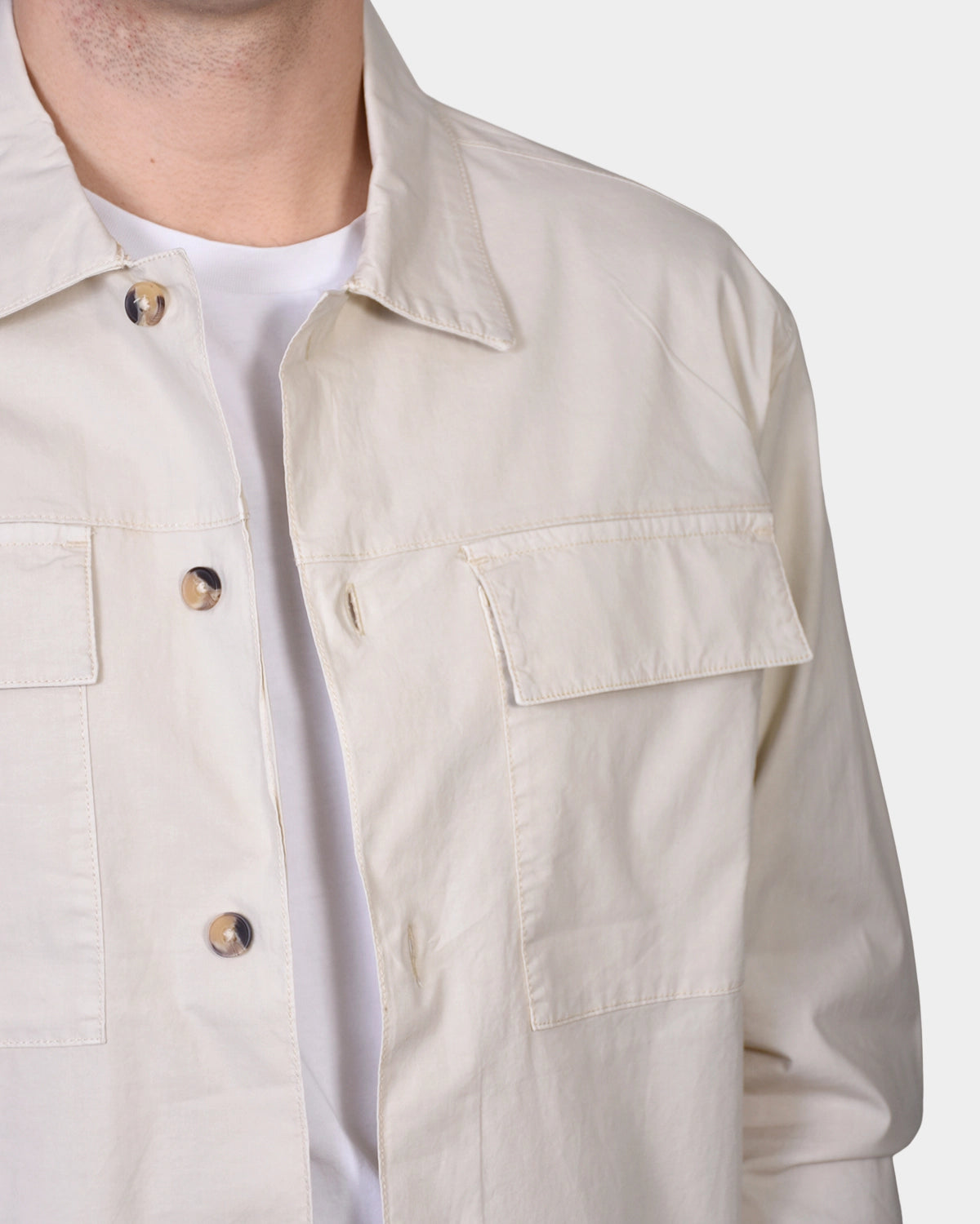 Overshirt Cotton - Beige - Hugo Sthlm