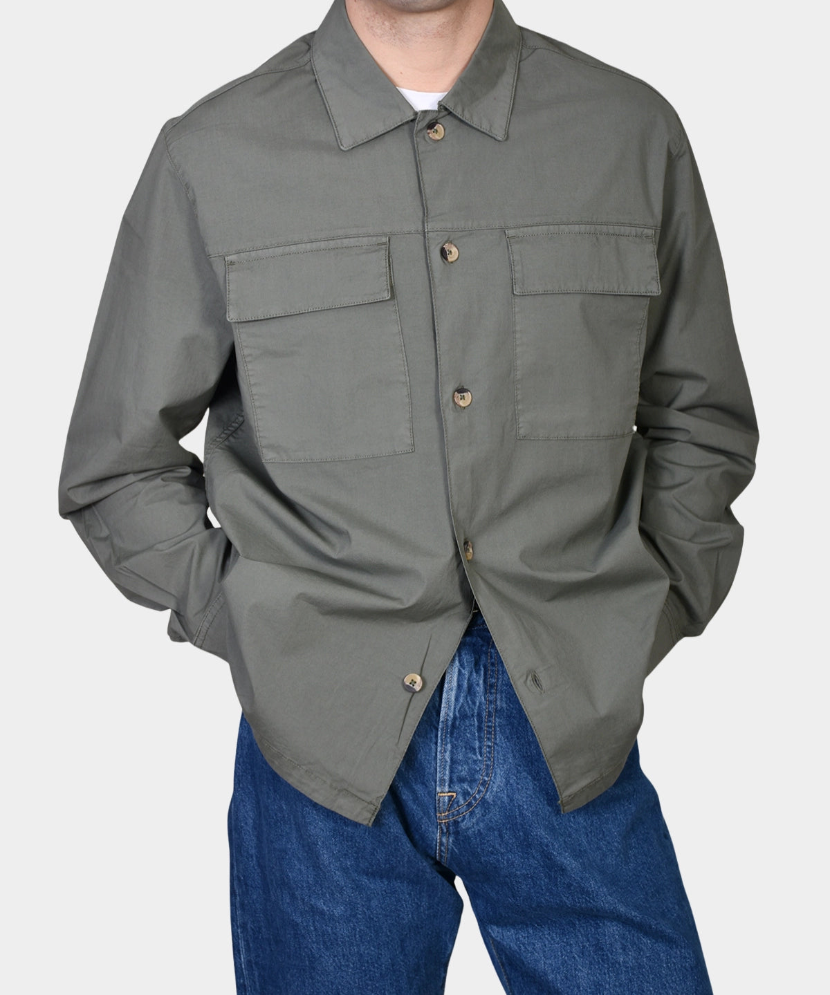 Overshirt Cotton - Green - Hugo Sthlm