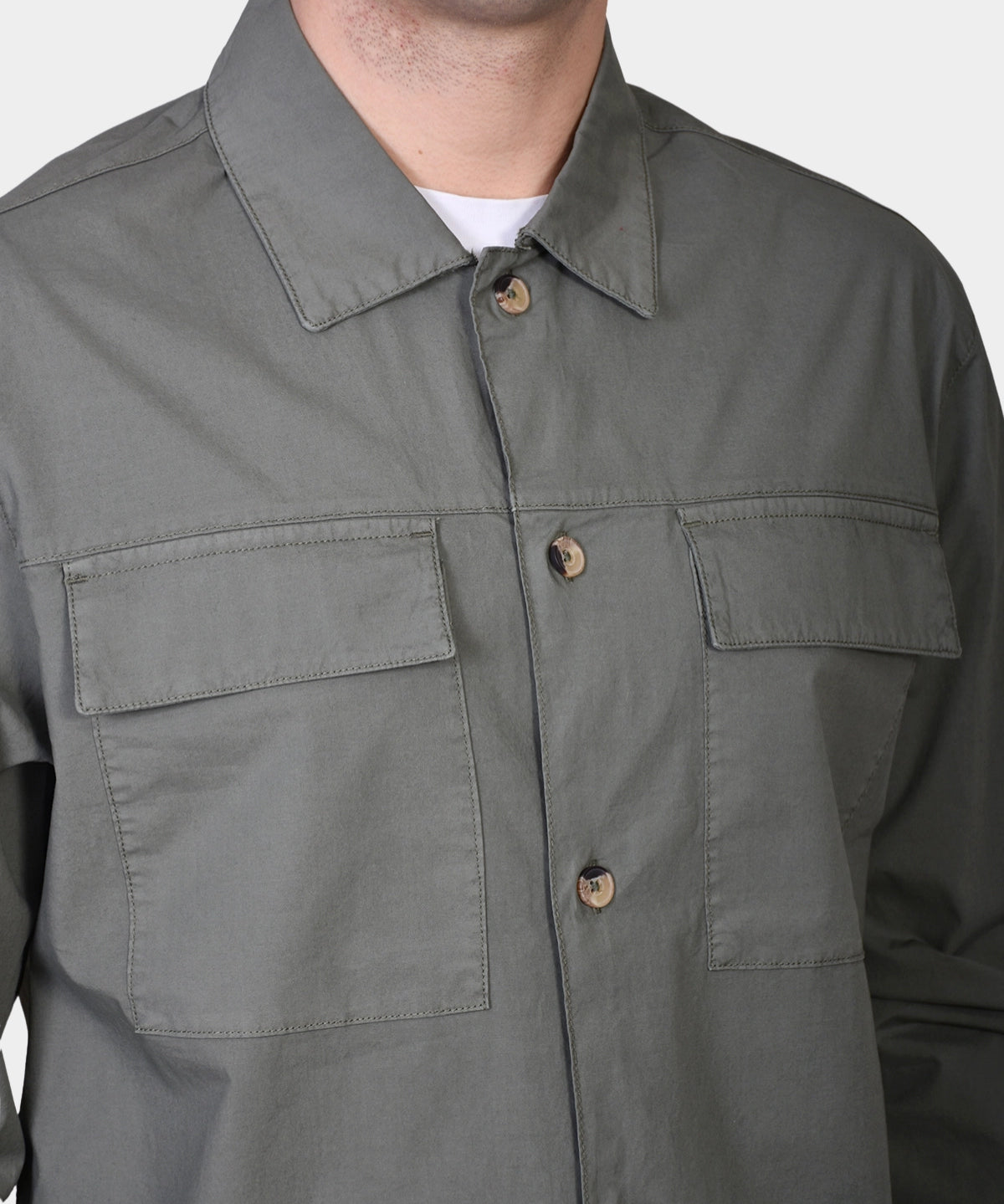 Overshirt Cotton - Green - Hugo Sthlm
