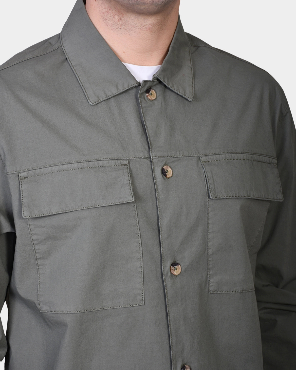 Overshirt Cotton - Green - Hugo Sthlm