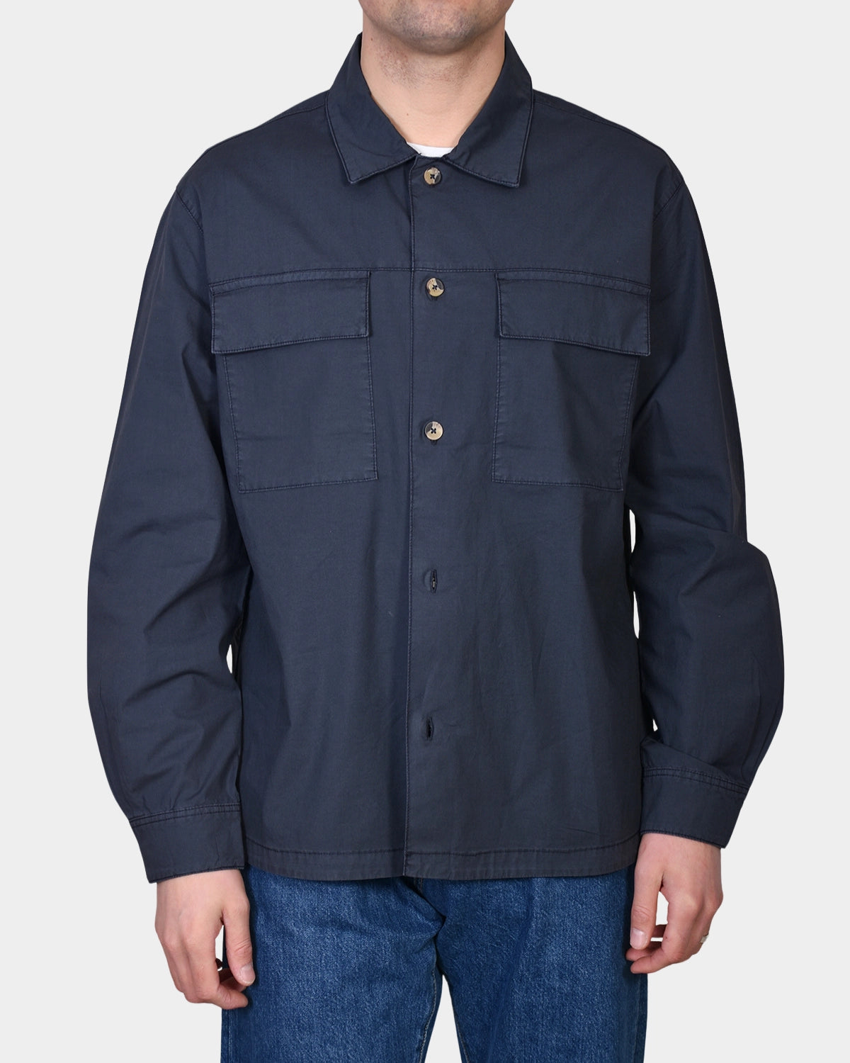 Overshirt Cotton - Navy - Hugo Sthlm