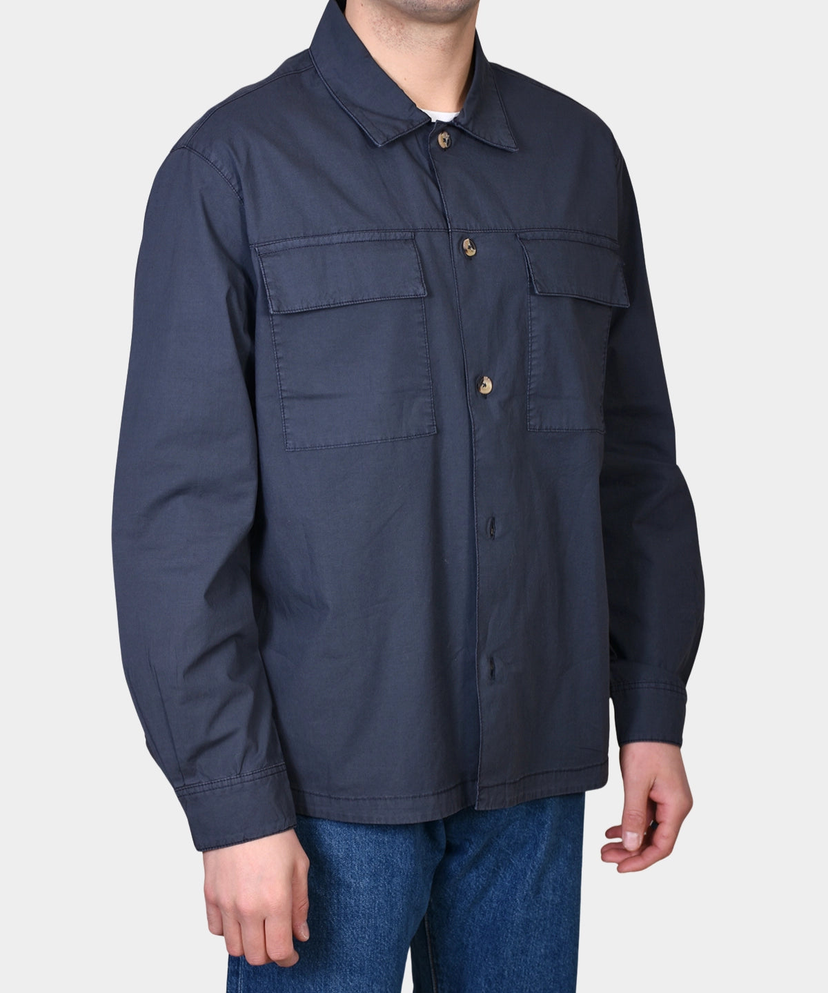 Overshirt Cotton - Navy - Hugo Sthlm