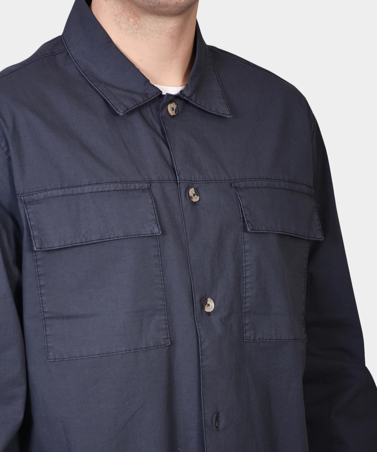 Overshirt Cotton - Navy - Hugo Sthlm