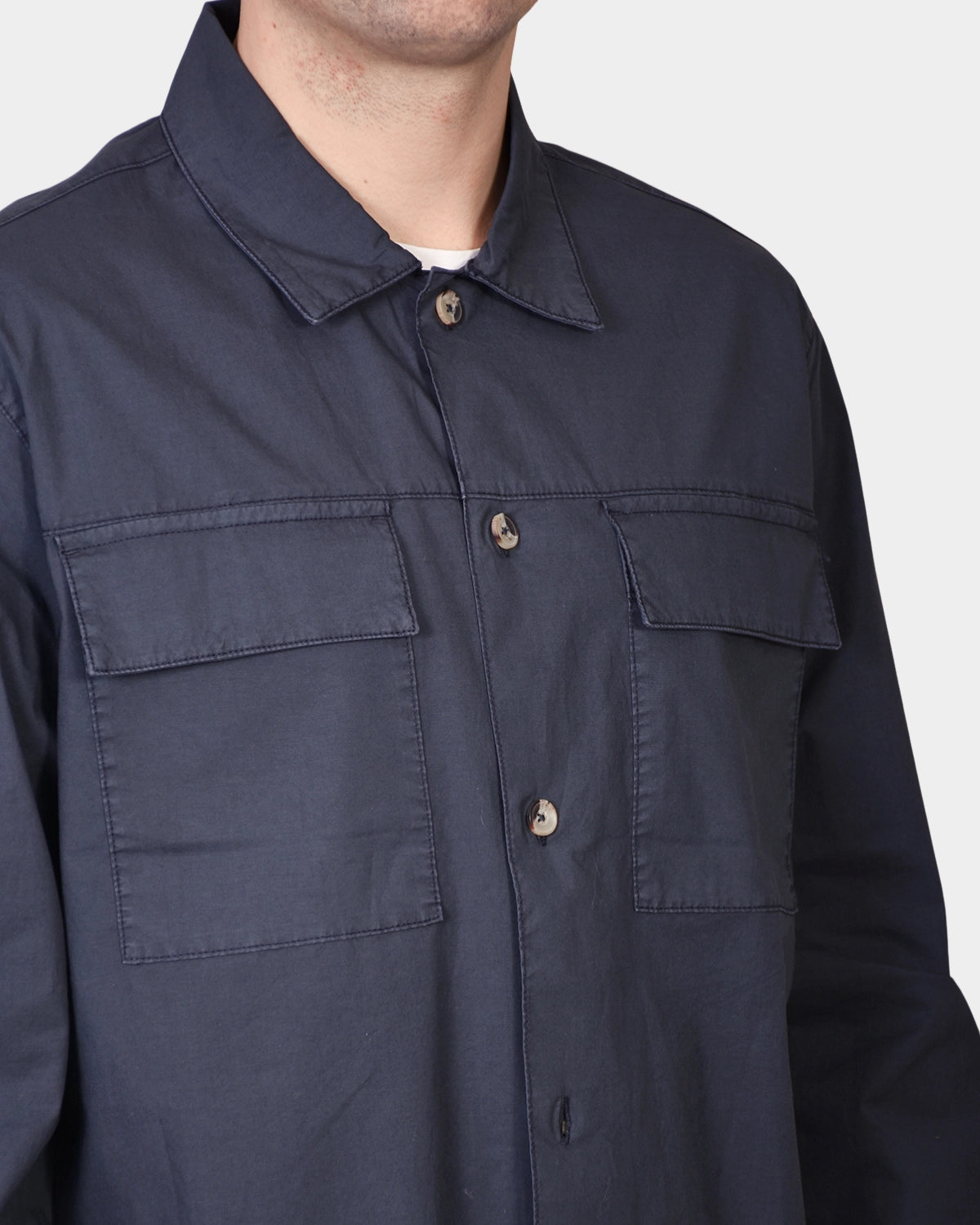 Overshirt Cotton - Navy - Hugo Sthlm