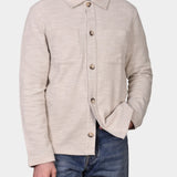 OVERSHIRT COTTON BLEND - Ecru