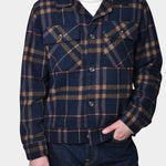 Overshirt Check - Navy Beige - Hugo Sthlm