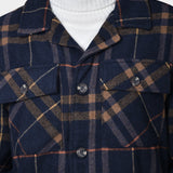 Overshirt Check - Navy Beige - Hugo Sthlm