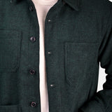 Overshirt Wool Mix - Green - Hugo Sthlm