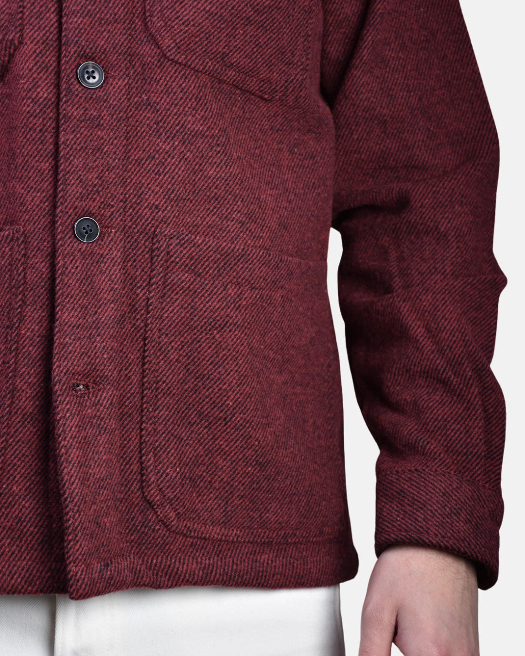 Overshirt Wool Mix - Red - Hugo Sthlm