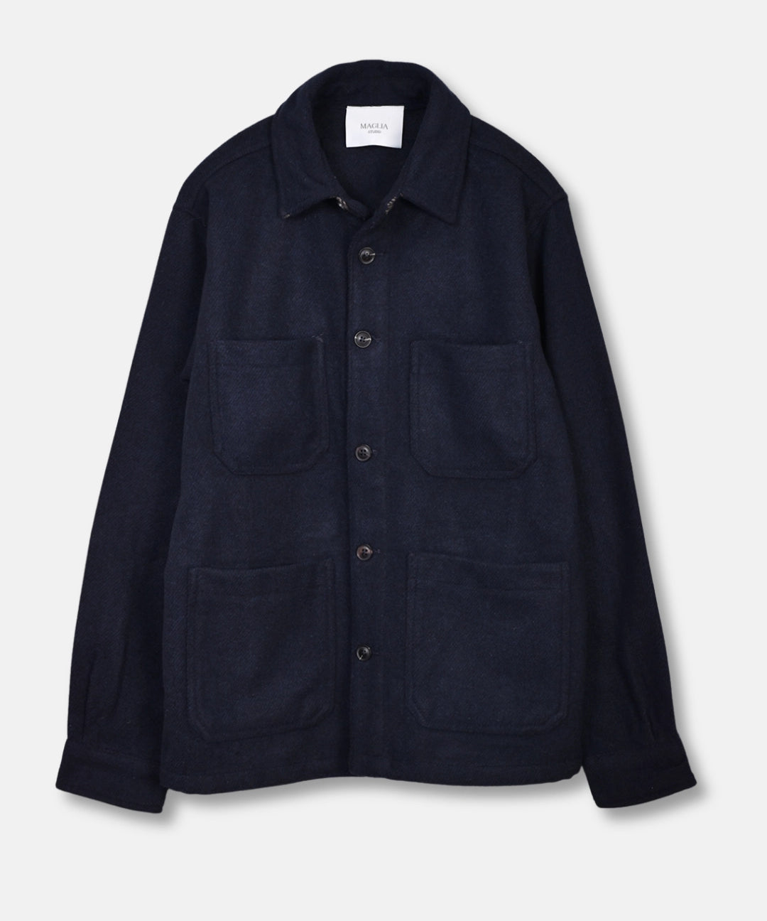 Overshirt Wool Mix - Navy - Hugo Sthlm