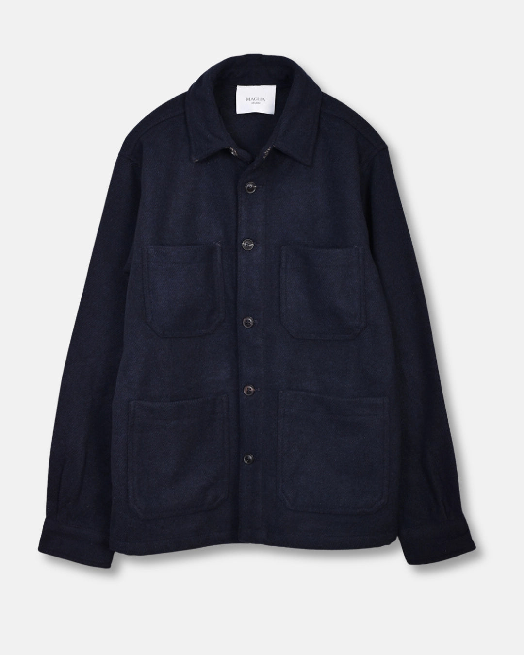 Overshirt Wool Mix - Navy - Hugo Sthlm