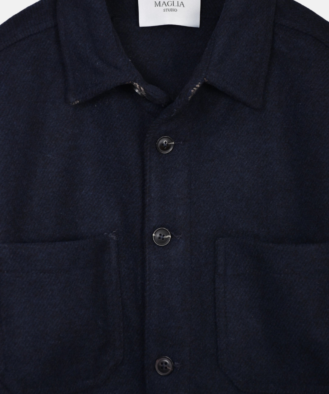 Overshirt Wool Mix - Navy - Hugo Sthlm