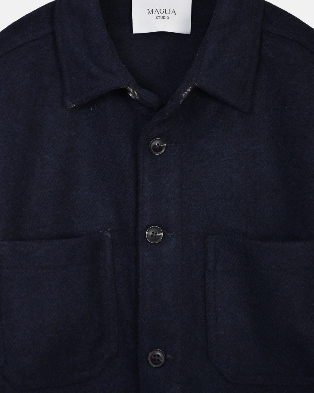 Overshirt Wool Mix - Navy - Hugo Sthlm