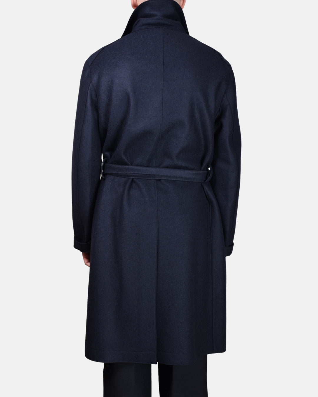 Oversized Coat Boiled Wool - Navy - Hugo Sthlm