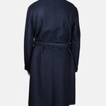 Oversized Coat Boiled Wool - Navy - Hugo Sthlm