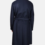 Oversized Coat Boiled Wool - Navy - Hugo Sthlm