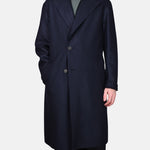 Oversized Coat Boiled Wool - Navy - Hugo Sthlm