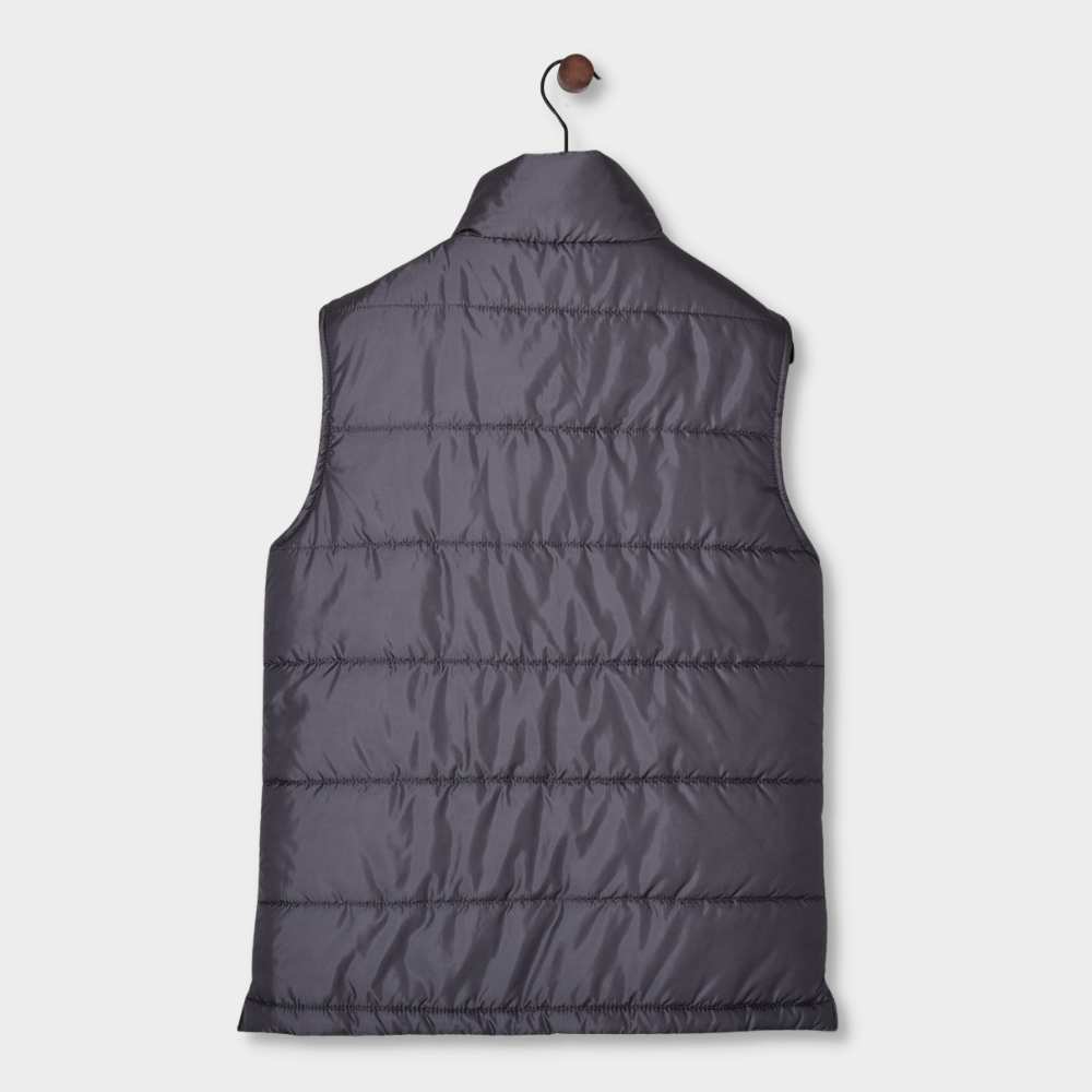 Padded Nylon Vest - Grey - Hugo Sthlm