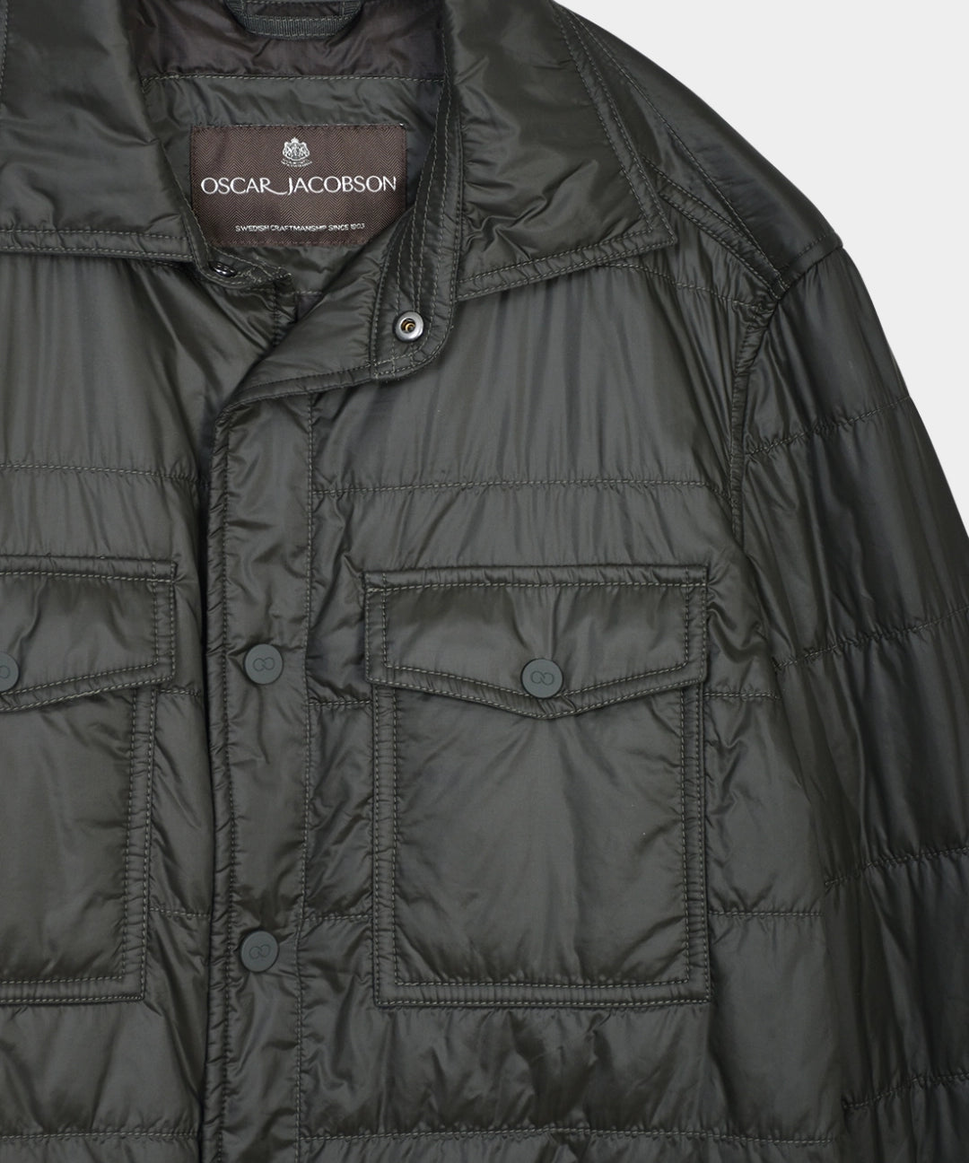 Padded Shirt Jacket - Rosciola Green - Hugo Sthlm