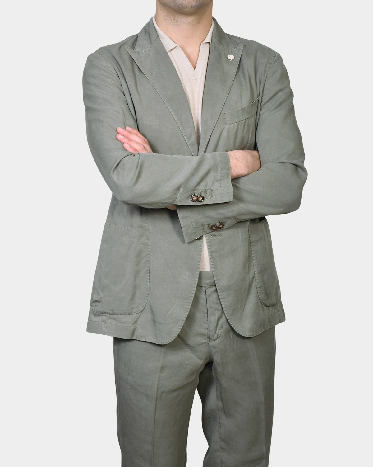 Patch Pocket Suit - Green - Hugo Sthlm