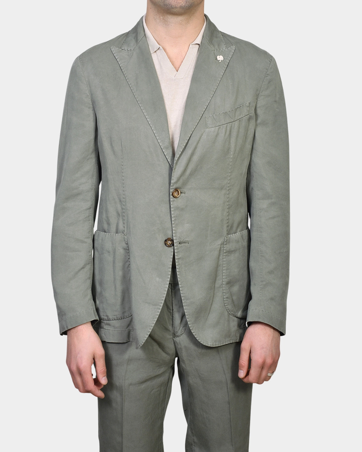 Patch Pocket Suit - Green - Hugo Sthlm