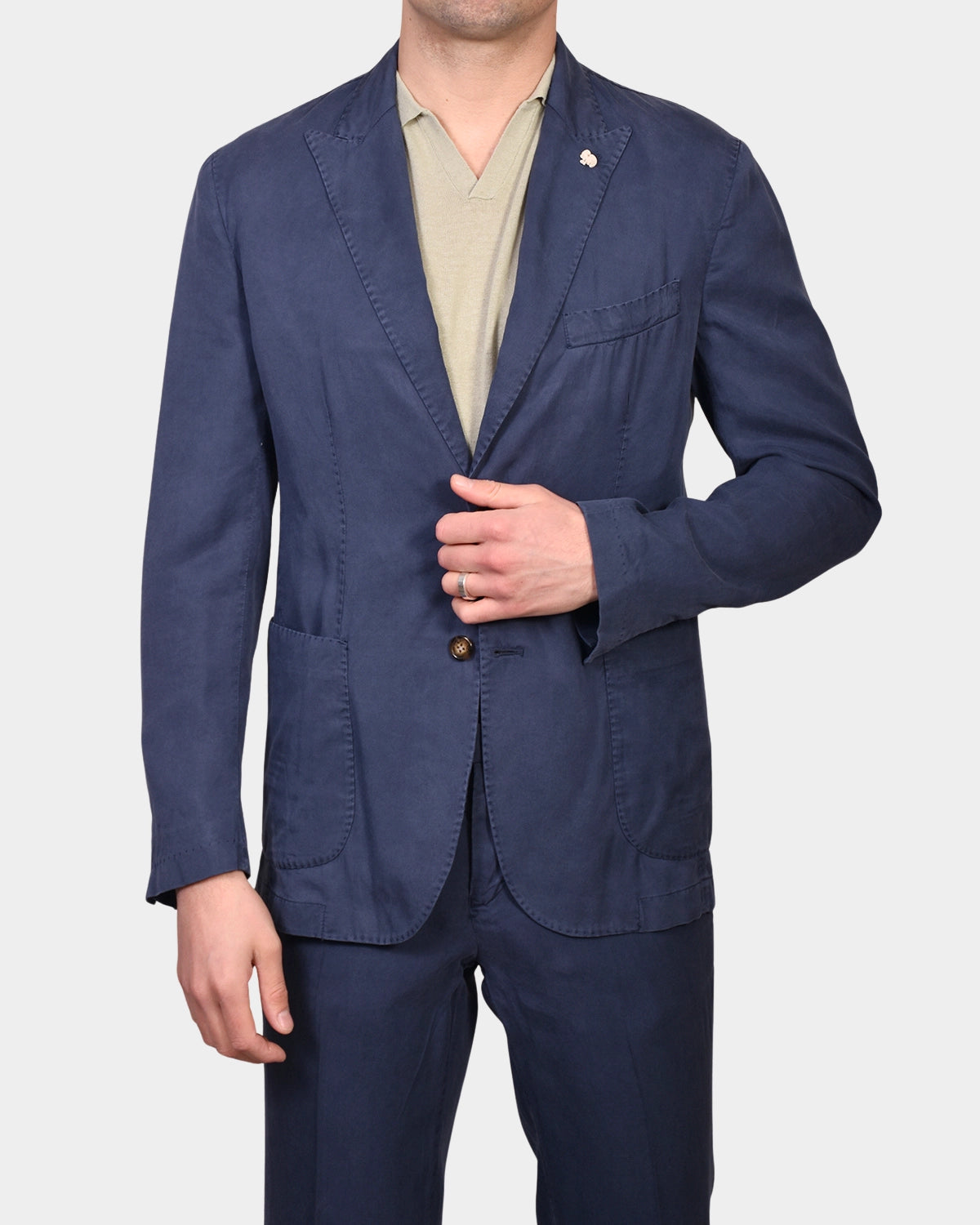 Patch Pocket Suit - Navy - Hugo Sthlm