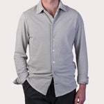 Polo Button Shirt - Light Grey - Hugo Sthlm