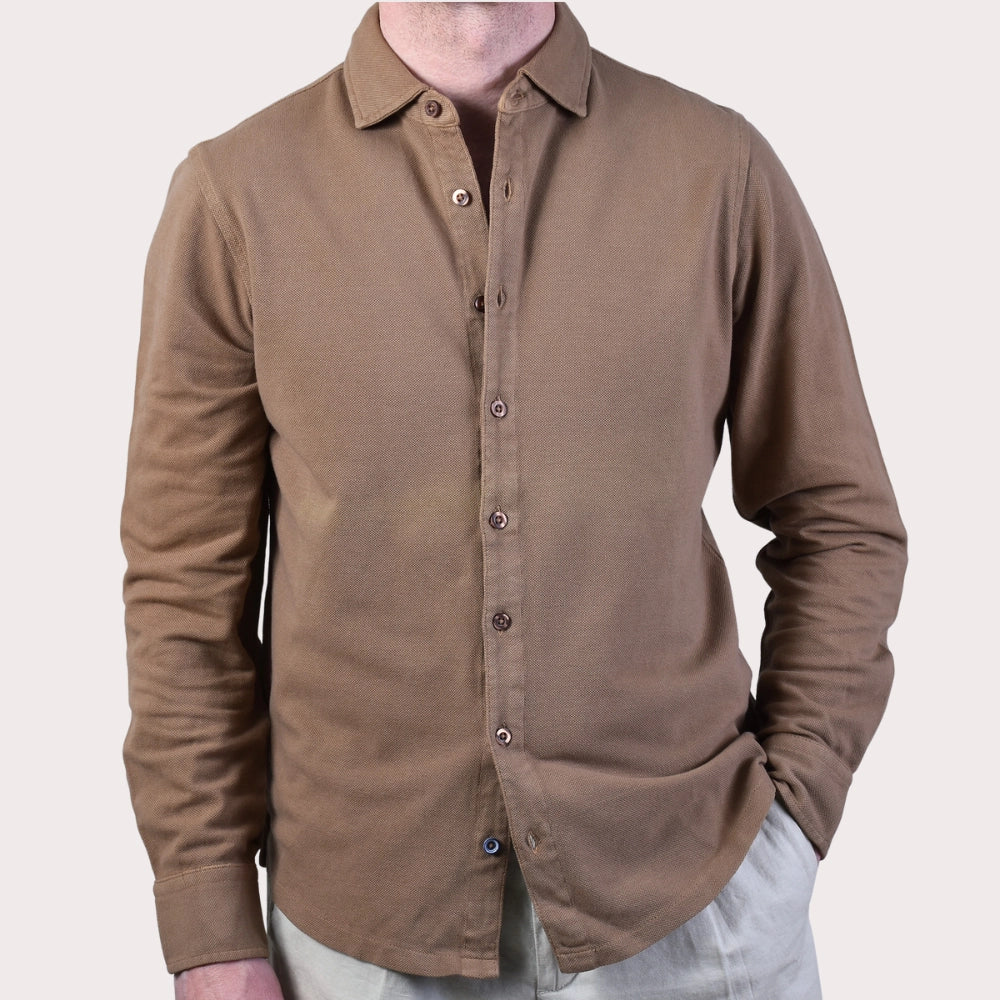 Polo Button Shirt - Brun - Hugo Sthlm