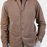 Polo Button Shirt - Brun